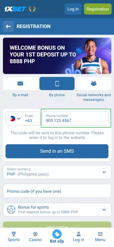 Enter your personal details accurately