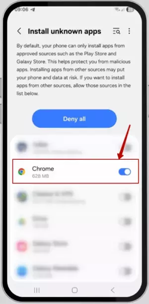 Allow Installation from Your Browser